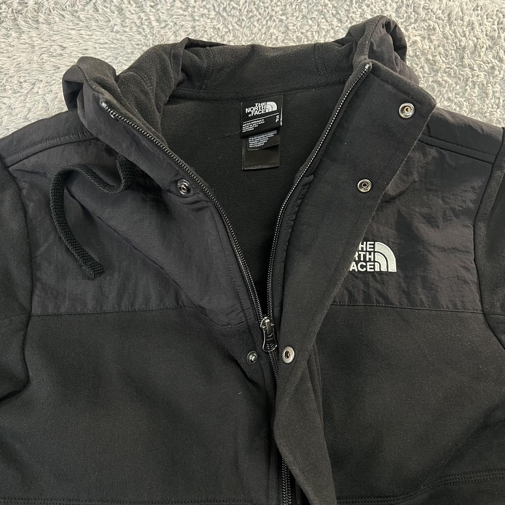 The North Face Rivington Jacket Mens Small Black Hooded Fleece Gorpcore Bomber - Picture 4 of 7